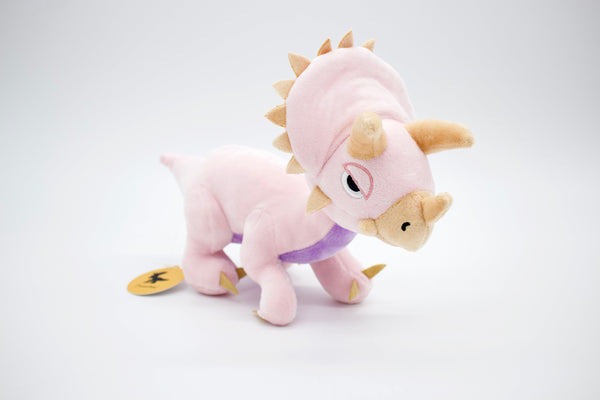Elbo Supply Co- "Mini Plushie" Triceratops- Pink - East Atlanta S&V