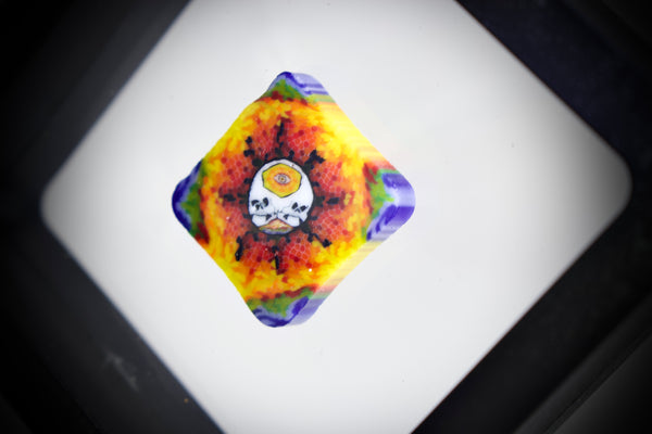 AKM Glass (Pipe Maker) X Banjo Glass Tie Dye Skull Millie #3