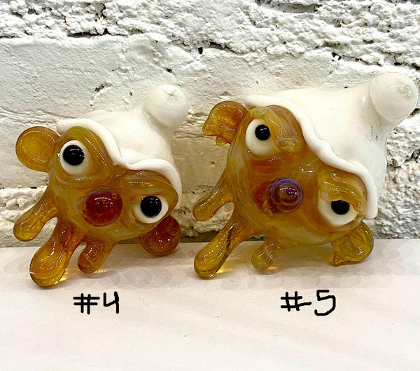 Pouch Glass- Pouch Smurf Pendants - East Atlanta S&V