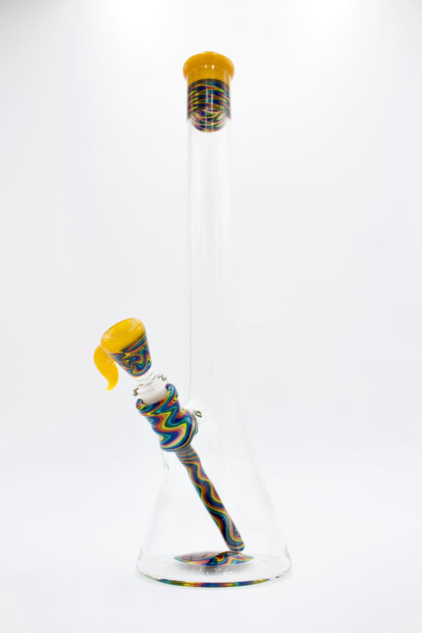 SkyHizzy Glass - 16 in Linework Tube "Goldenrod" - East Atlanta S&V