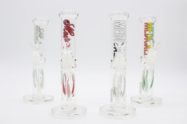 Medicali Glass 38mm 10in "Straight Tube" - East Atlanta S&V
