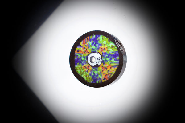 AKM Glass (Pipe Maker) - Tie Dye Honeycomb Brain Skull Millie