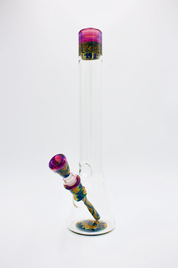 SkyHizzy Glass - 16 in Linework Tube "Royal Jelly" - East Atlanta S&V