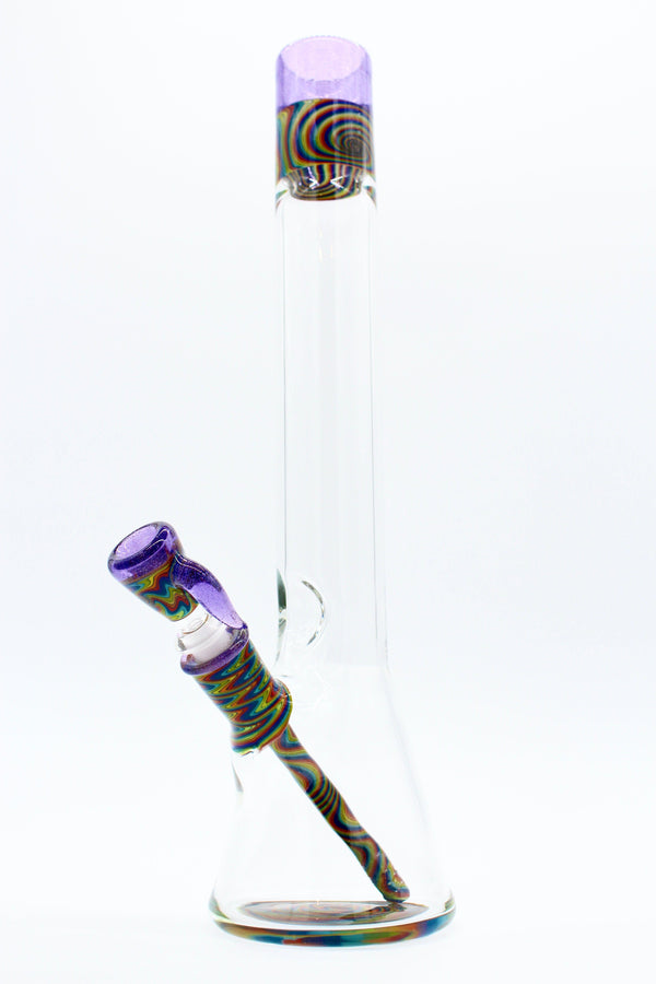 SkyHizzy Glass - 16in Linework Tube "Purp" - East Atlanta S&V