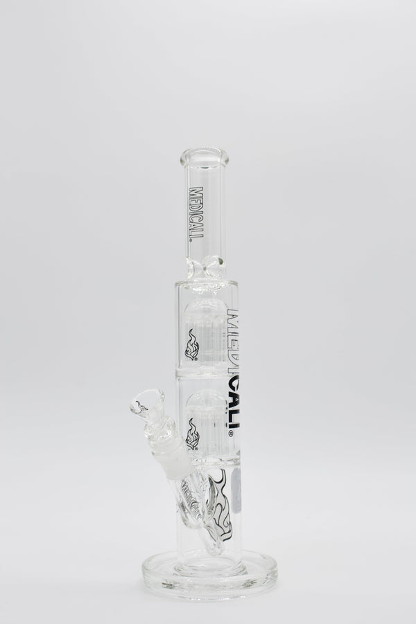 Medicali Glass 13in Double 8arm "Straight Tube" - East Atlanta S&V