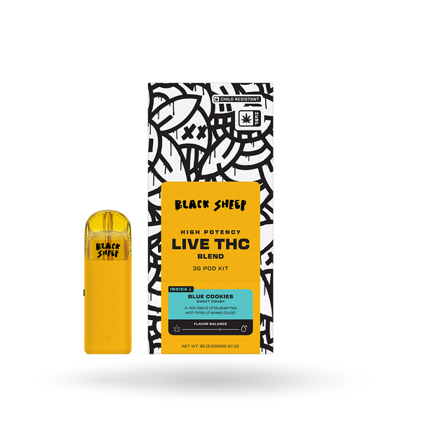 Live THC Blend Pod Starter Kit: Blue Cookies 3g