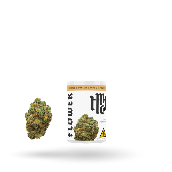 THCa Flower: Cotton Candy Z (Hybrid), 1/8oz