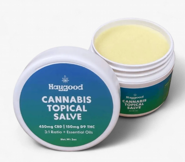 Natural Topical Salve - 3:1 Blend (450mg CBD & 150mg D9)