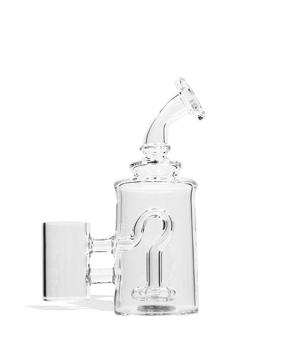 Clear glass percolator for Exxus Vape Go Plus, featuring intricate percolation design for smooth vapor filtration.