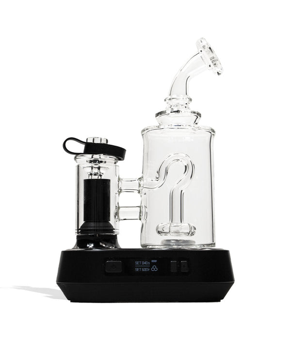 Exxus Vape Go Plus concentrate vaporizer with sleek design, black body, and mouthpiece for smooth vapor inhalation.