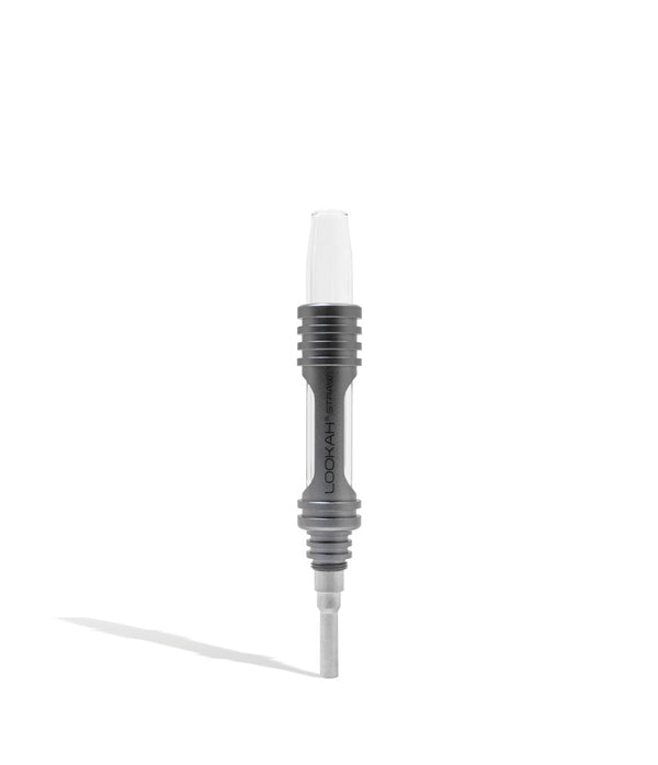 Lookah Dab Straw Kit with glass mouthpiece, quartz banger, and titanium nail for dabbing concentrates.