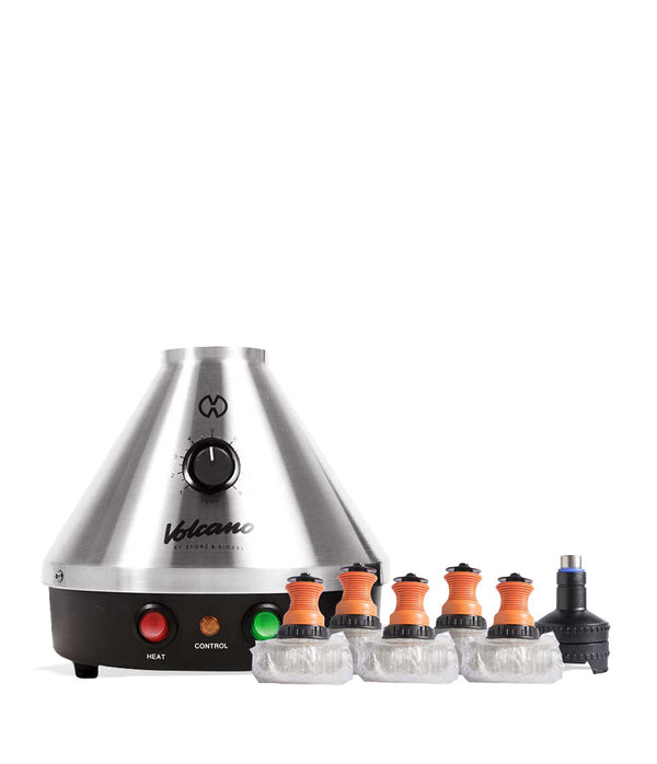 Storz & Bickel Volcano Classic vaporizer with digital display and sturdy build for dry herb and concentrate vaporization.