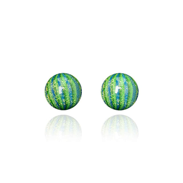 Calibear 6MM Classic Dichro Cactus Terp Pearls | 2-Pack Dichroic Glass Dab Marbles for Terp Slurper & Flat Top Bangers