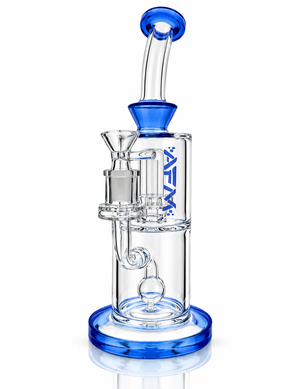 10" AFM Dot Double Perc Glass Dab Rig