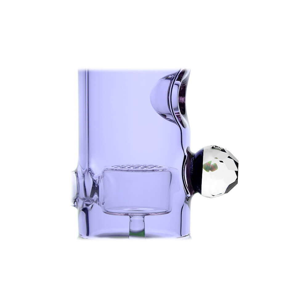 Calibear Colored Holed Straight Tube Water Pipe | Honeycomb Perc Bong