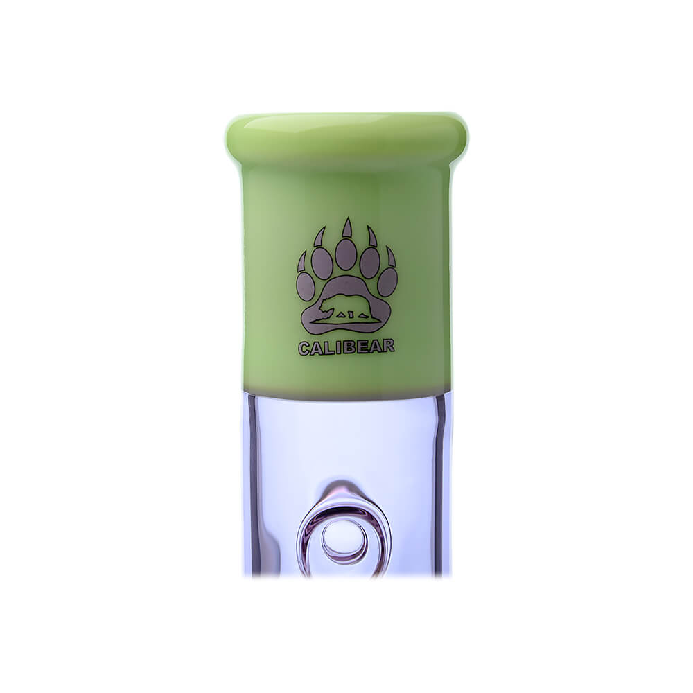 Calibear Colored Holed Straight Tube Water Pipe | Honeycomb Perc Bong