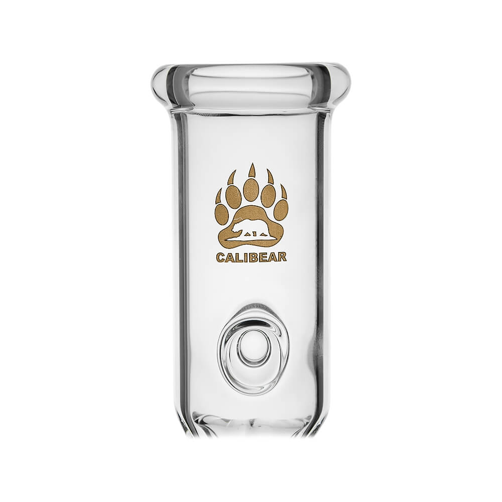 Calibear Colored Holed Straight Tube Water Pipe | Honeycomb Perc Bong