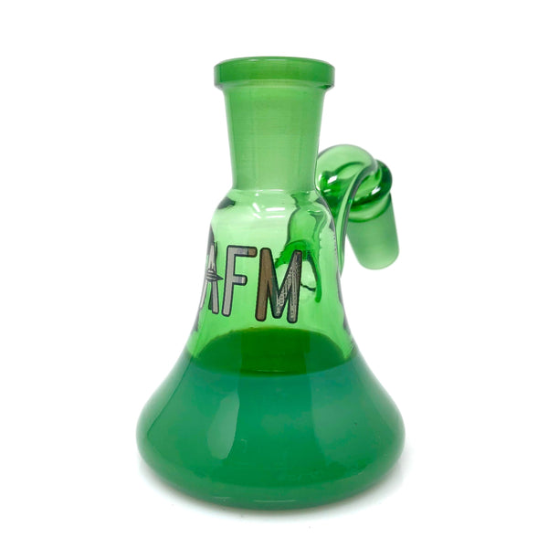 AFM Smoke Double Color Dry 3-inch Glass Ash Catcher with vibrant dual-tone design and sturdy glass construction.
