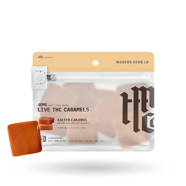 Live Resin Delta 9 Caramels Anytime (Organic) 8ct