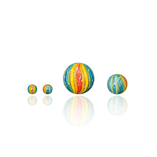 Calibear 6MM Rainbow Dichro Cactus Terp Slurper Marble Set V2