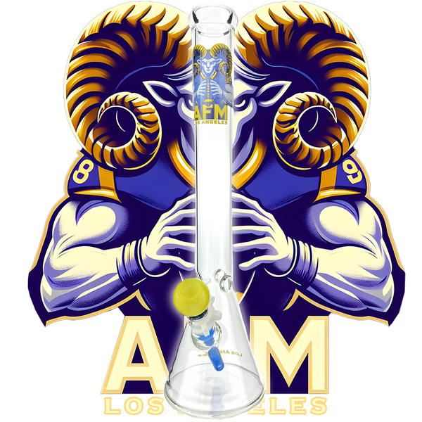 18" Los Angeles 5mm Beaker Bong Bundle