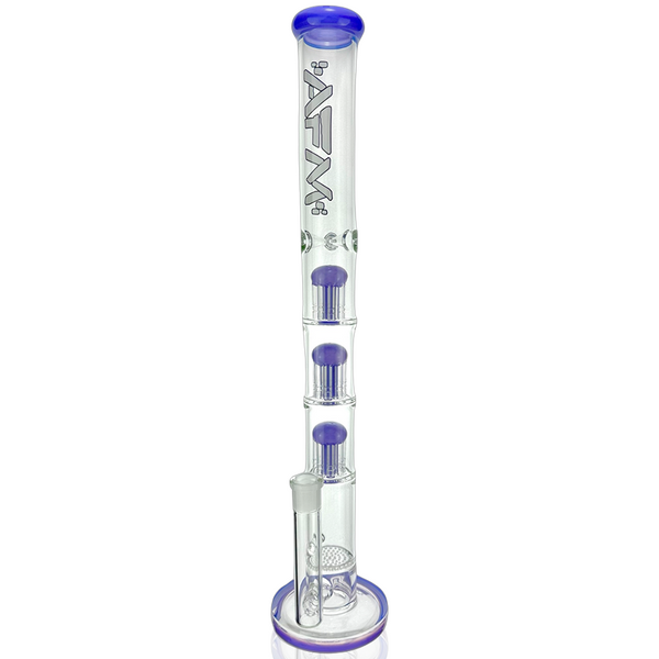 21" AFM Ripper Triple Tree Perc 7mm Glass Straight Tube Bong
