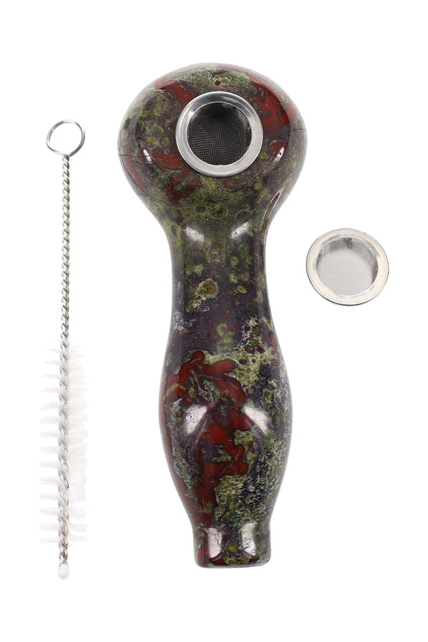 Astral Project 3.5″ Gemstone Spoon Pipe – Choose Your Stone