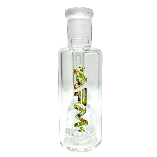 AFM Smoke 4-inch glass ash catcher showerhead with gummy bear design, suitable for vape and smoke accessories.