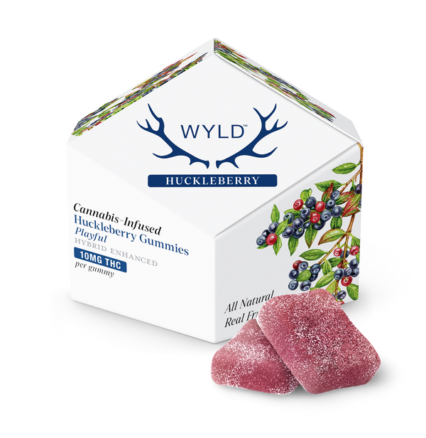 Wyld Huckleberry ‘Playful’ CBD vape cartridge from East Atlanta Village Smoke, Vape, and CBD, showing the sleek cartridge design.