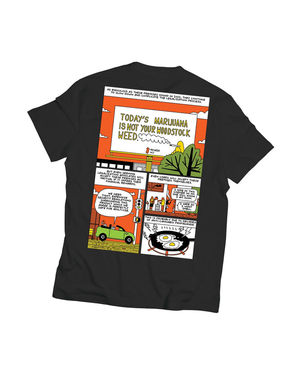Brown GRAV Box T-Shirt, casual apparel with a minimalist graphic design, displayed on a plain background.