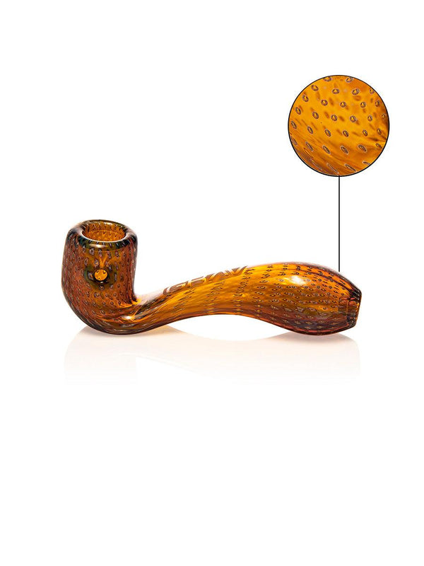 GRAV Mini Classic Bubble Trap Sherlock dry pipe for flower, featuring a sleek glass design with a bubble trap feature.