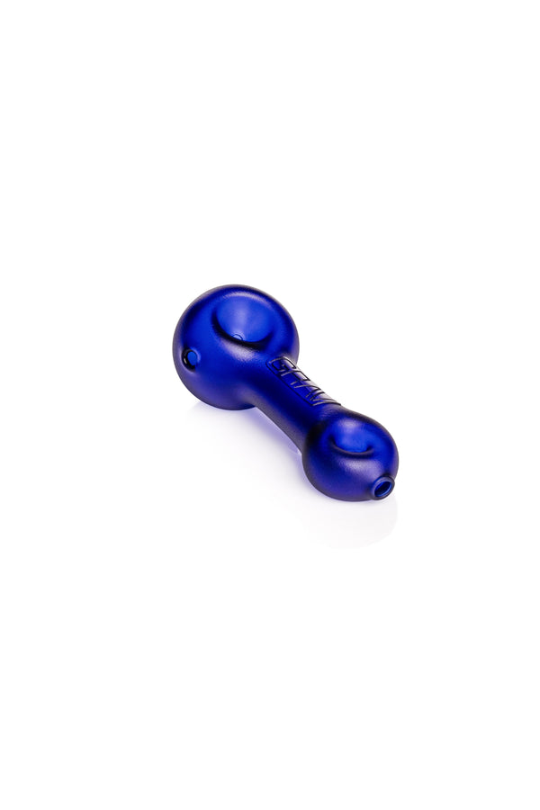 GRAV® Sandblasted Mini Spoon dry pipe for flower smoking, featuring a textured sandblasted finish and compact design.