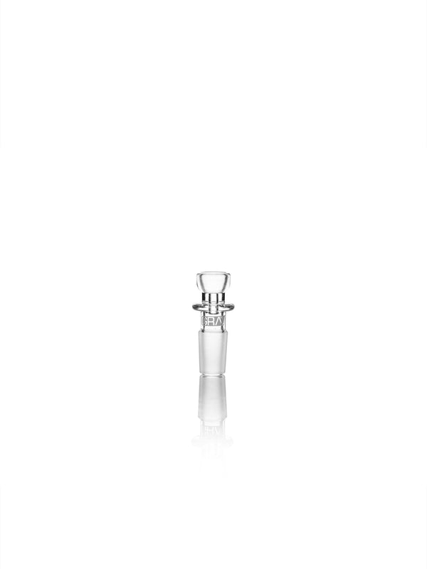 GRAV 14mm Cup Bowl for flower accessories, showcasing clear glass with a rounded cup shape and smooth finish.