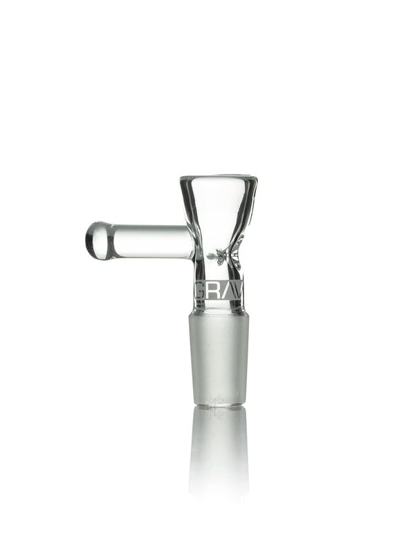 GRAV 14mm triple pinch bowl for flower accessories, showcasing a clear glass design with three pinch points for optimal airflow.