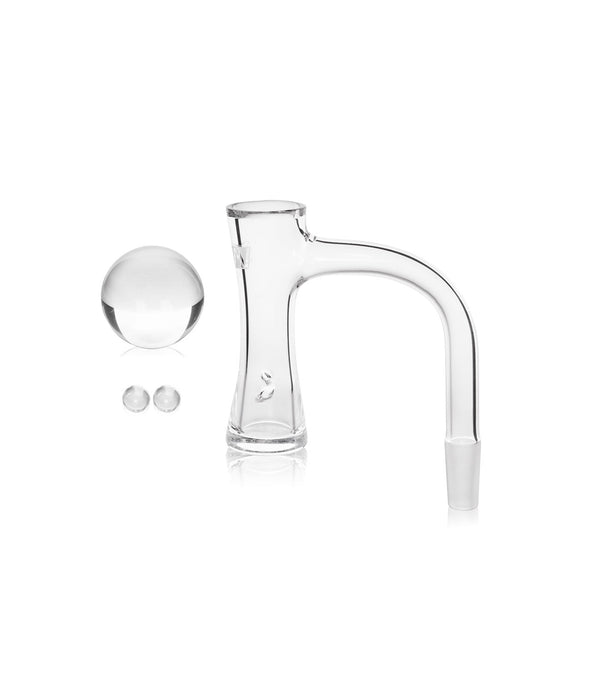 GRAV® 10mm 90° hourglass quartz banger set featuring two durable quartz bangers for dabbing and concentrates.