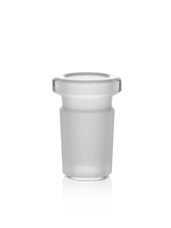 GRAV 19mm male to 14mm female reduction adapter showing metal parts for connecting different-sized pipes or fittings.