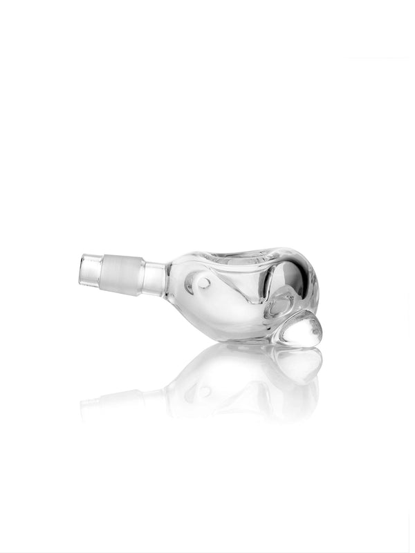 GRAV Helix 14mm clear multi-kit spoonhead attachment, a replacement part for glass smoking pipes.