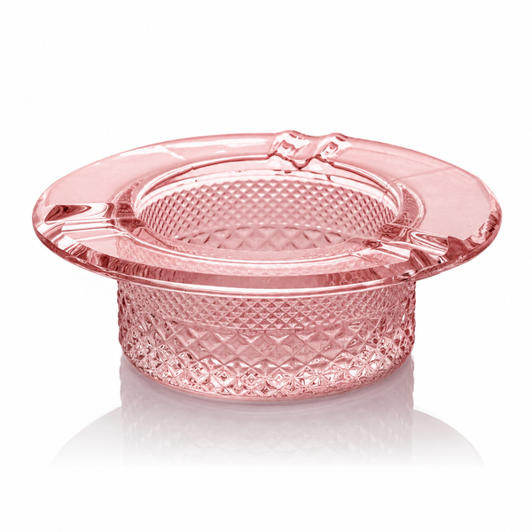 Pink ashtray from the Twenties Collection by Jane West, featuring a stylish ceramic accessory with a glossy finish.