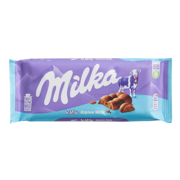 Exotic Snacks- Milka- Bubbly Alpine Milk