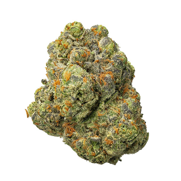 Silver Haze sativa flower by thisthat with silver-green buds and trichomes, high in THCa at 31.302% for potent effects.