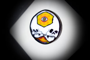 AKM Glass (Pipe Maker) Third Eye Skull Millie #4