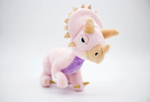 Elbo Supply Co- "Mini Plushie" Triceratops- Pink - East Atlanta S&V