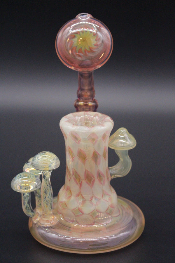 Space Cricket Glass "Fume Mushroom Bubbler" - East Atlanta S&V