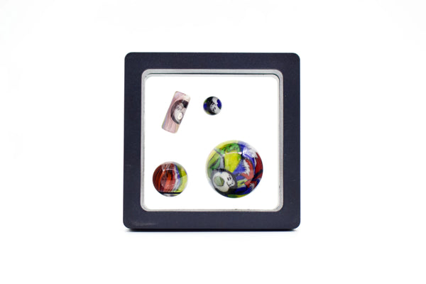 East Atlanta S&V AKM Pipe Maker Grateful Dead Millie Slurper Set 2021, colorful glass pipe with intricate design and matching accessories.