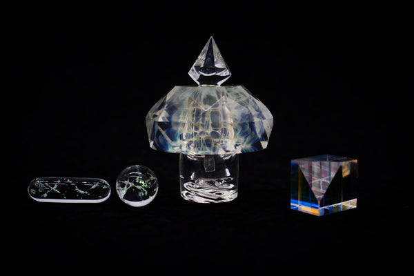 Z Glassworks Faceted Fume "Valve" Spinner Cap - East Atlanta S&V