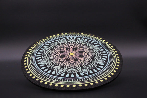Moodmats Neptune Les Fleurs smoke accessories with vibrant floral design on textured surface, crafted by Moodmats.
