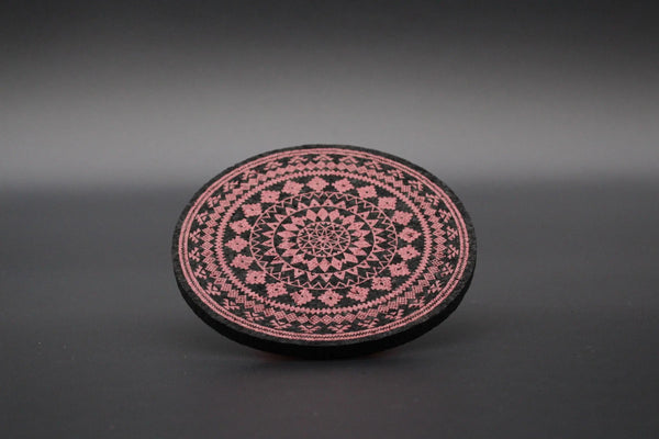 Moodmats Rust Azteca smoke accessories mat with intricate rust-colored Azteca design and textured surface.